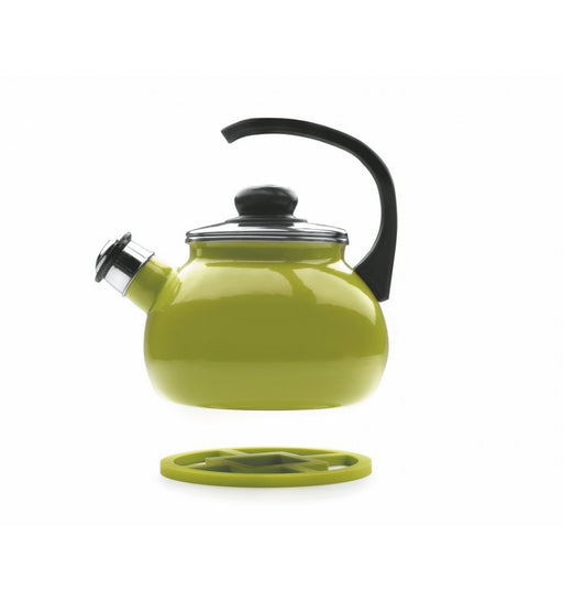 Ibili brand 16 cm Round Silicone Trivet - Green