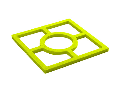 Ibili brand 16x16 cm Square Silicone Trivet - Green