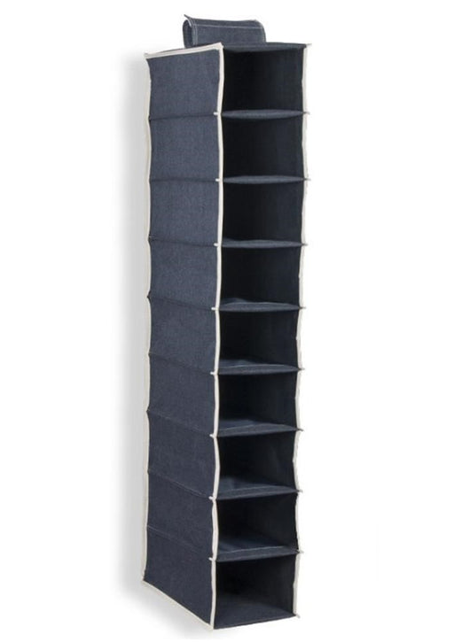 ARMN brand TidyFold Hanging 9-Shelf Organizer - Navy