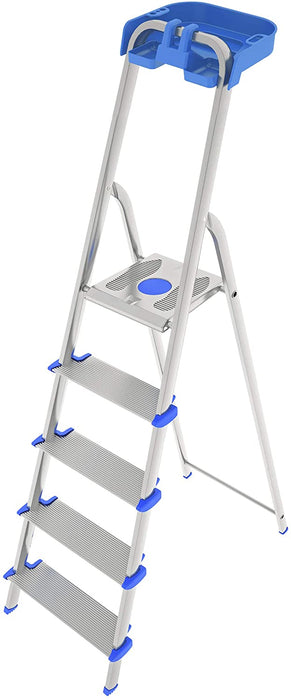 Colombo Atlantica 5 Step Ladder - Silver