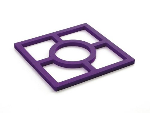 Ibili brand 16x16 cm Silicone Trivet - Purple