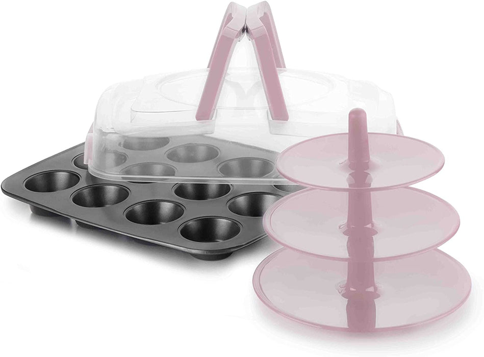 Muffin pan with lid and stand from Ibili