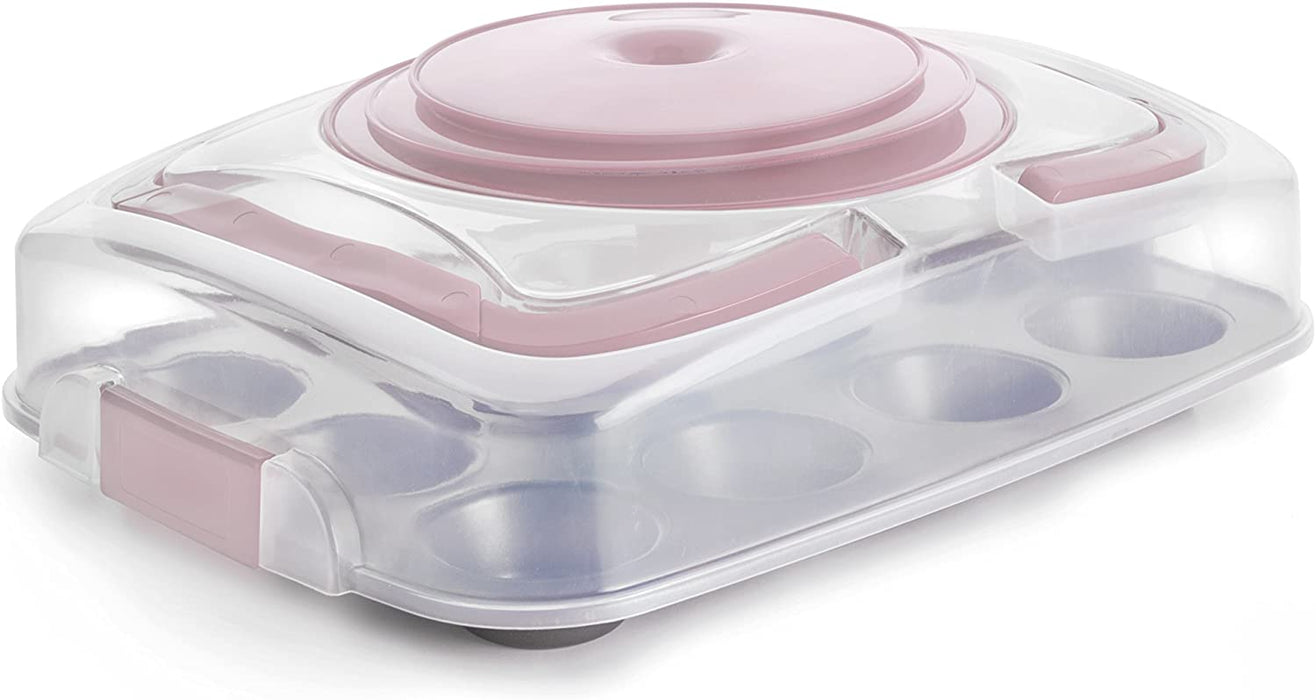 Muffin pan with lid and stand from Ibili