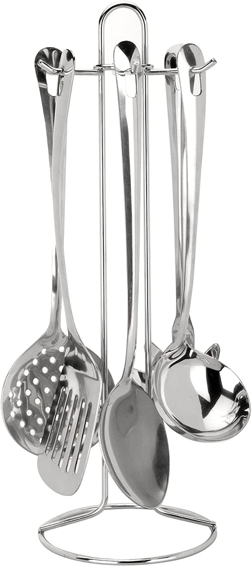 Ibili brand 41cm 5-Piece Revolving Utensil Set with Stand