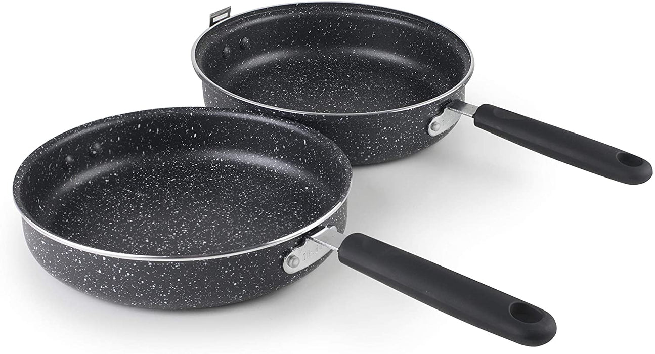 Ibili Double Frying Pan 20cm - Black