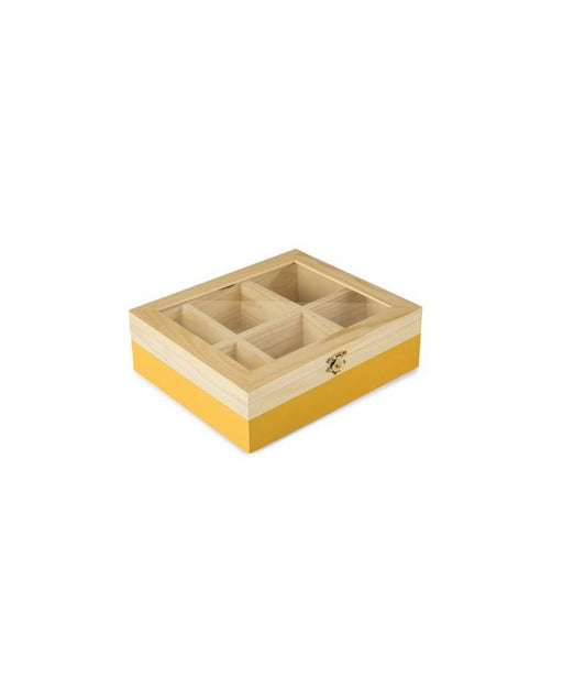 Ibili brand Amarillo 6-Compartment Tea Box