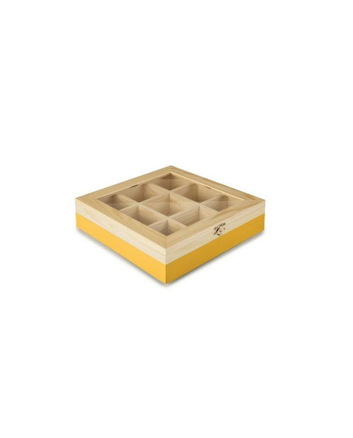 Ibili brand Amarillo 9-Compartment Tea Box