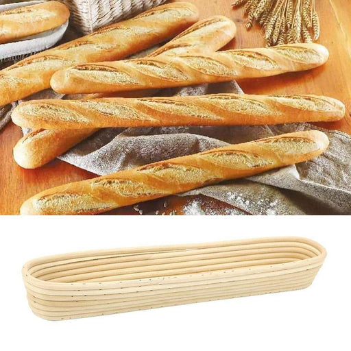 Ibili brand Banneton Baguette 40x10cm Bread Basket - Beige