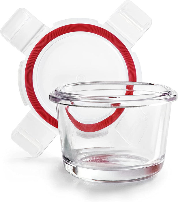 Ibili brand Borosilicato 130ml Food Container - Red