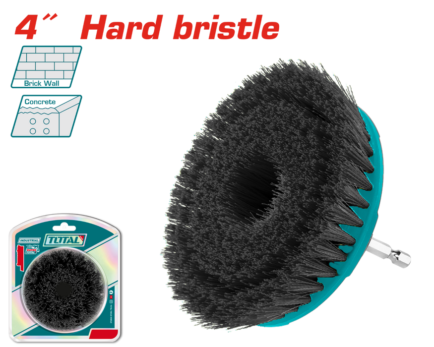 TOTAL 4" hard bristle brush 